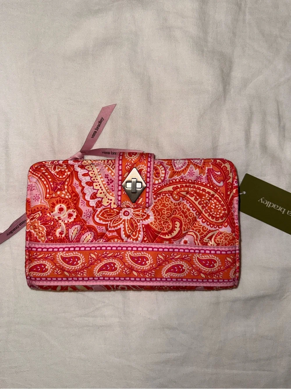 Vera Bradley Sherbet Turnlock Wallet